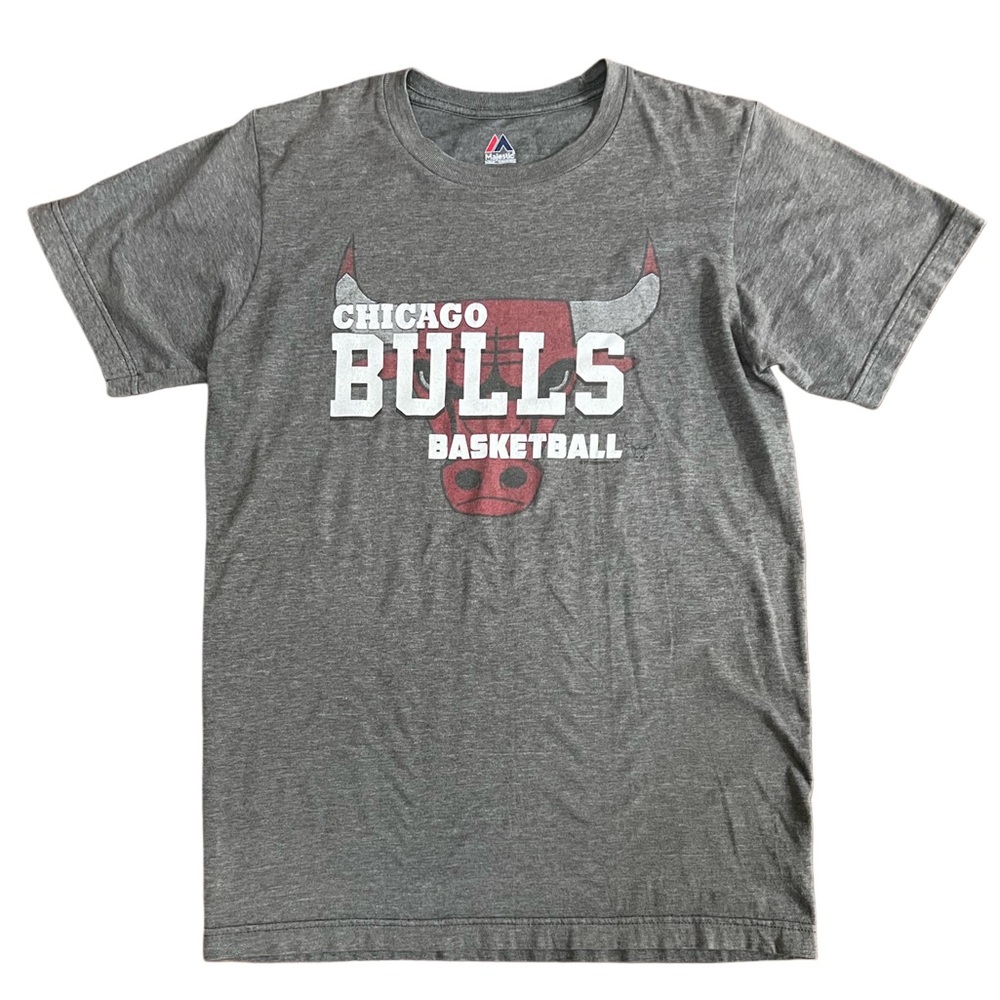 Majestic Chicago Bulls Basketball graphic Tee Shirt